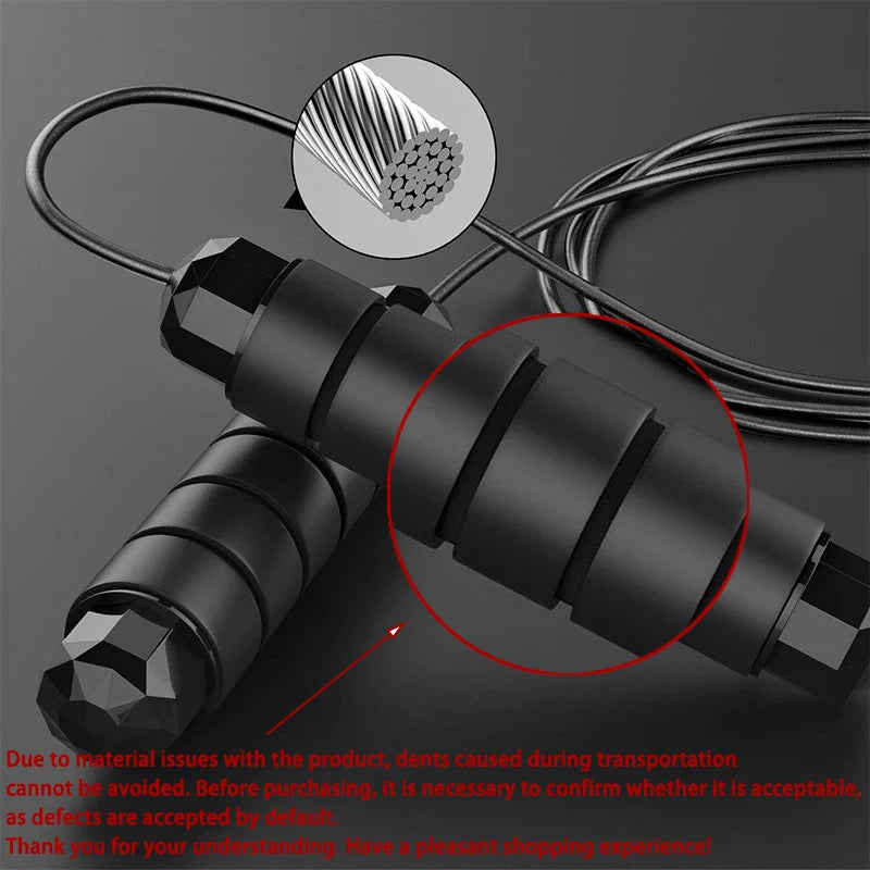 Steel wire boxers skipping rope
