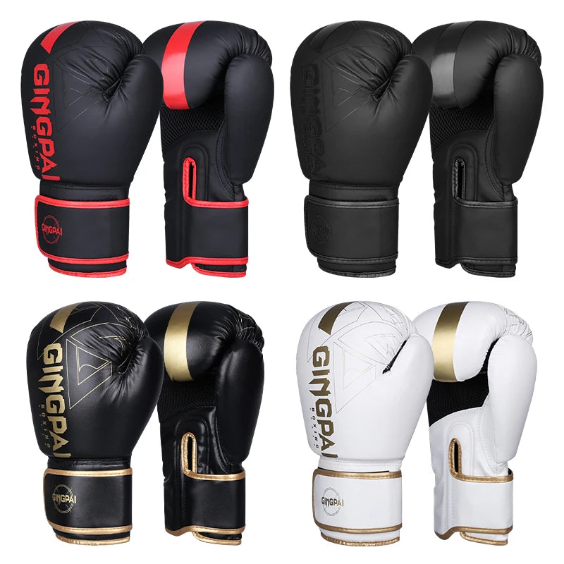 Professional 6/8/10/12/14oz Boxing Gloves Muay Thai MMA Profession Kickboxing