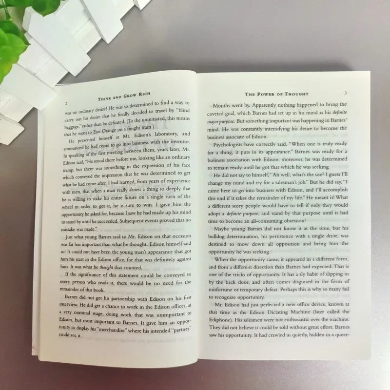 Think And Grow Rich Napoleon Hill Book Classic Inspirational Novels In English