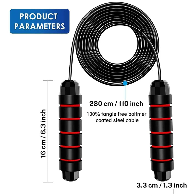 Steel wire boxers skipping rope