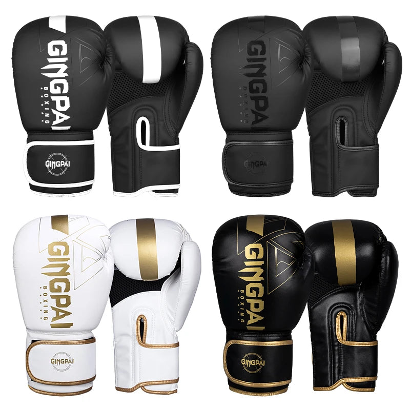 Professional 6/8/10/12/14oz Boxing Gloves Muay Thai MMA Profession Kickboxing